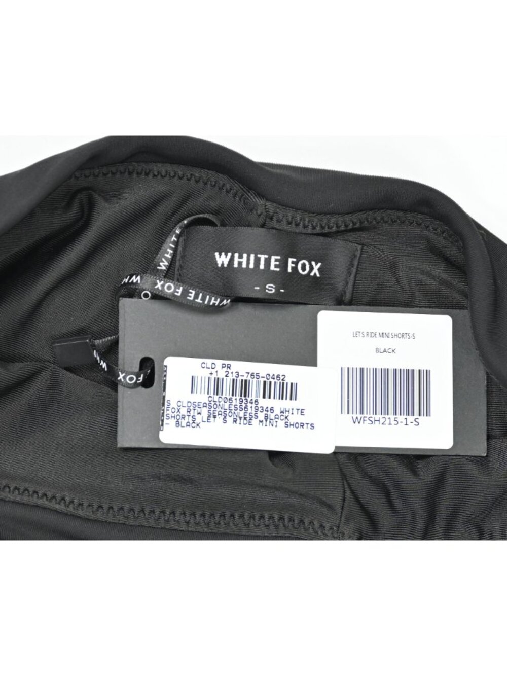 White Fox Boutique Let's Ride Mini Shorts in Black - Picture 2 of 4